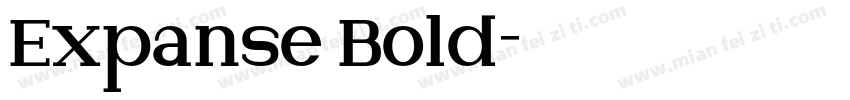 Expanse Bold字体转换